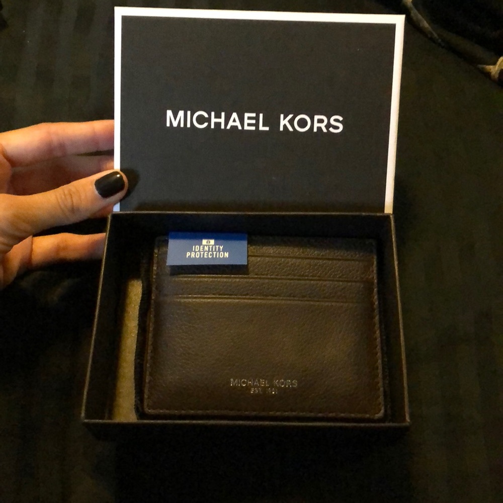 Michael kors leather card case